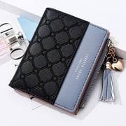 Fashion Women Short Wallets Female PU Leather Wallet Ladies Purse Zipper Clutch Bag Money Card Holder
