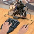 thumbnail image 3 of T-WOLF T-WOLF T19 Compact Gaming Keyboard - 35 Keys, RGB Backlit, Ergonomic Design, USB 2.0, Multi-System Compatibility (Windows, iOS, Android, Linux), 3 of 7