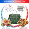 thumbnail image 4 of Green Christmas Gingerbread Man Pattern Womens Lunch Box for Work,Insulated Large Lunch Bag for Tween and Teen,Loncheras Para Mujer,Leakproof Adult Lunch Bag for Work,Beach,Travel,Picnic,Camping, 4 of 7
