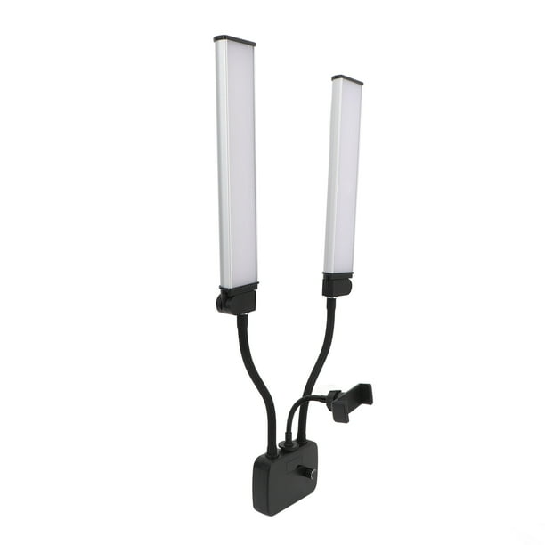 Luz de Vídeo LED 45W Luz de Relleno de Brazos Dobles USB Regulable Con Soporte para Teléfono para Fotogramante Transmisiónis en Vivo