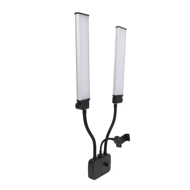 Luz de Vídeo LED 45W Luz de Relleno de Brazos Dobles USB Regulable Con Soporte para Teléfono para Fotogramante Transmisiónis en Vivo