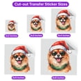 thumbnail image 5 of Hello Winter Pomeranian Frosty Morning Walk Welcome Snowy Christmas Cutout Transfer Sticker Pom Dog Lover Gifts Transparent Decal Art Decor - 02018, 5 of 5