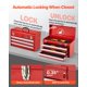 thumbnail image 3 of Caja de herramientas VEVOR Metal 52,07 cm con 3 cajones portátil roja, 3 of 9