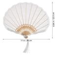 thumbnail image 6 of SEWOART White Lace Folding Handheld Fan, Elegant Portable Fan for Stage Props, Home Decor, and Special Events, 6 of 6