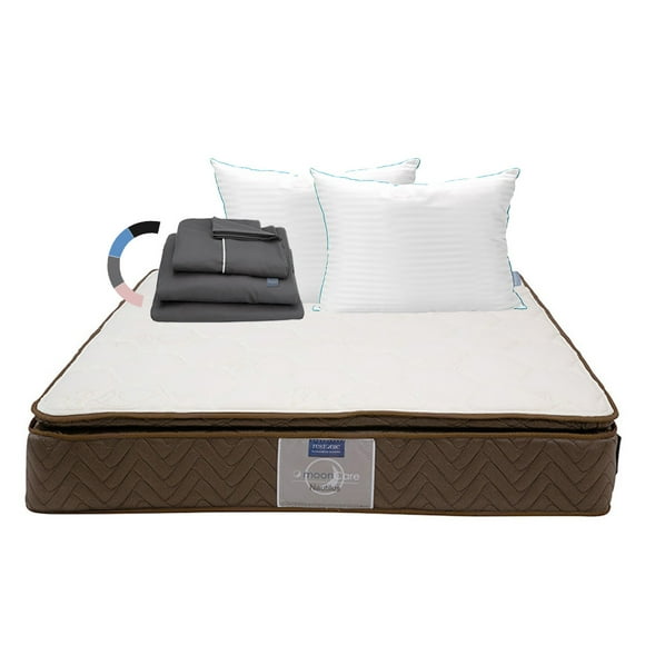Colchon Nautilus King Size+Almohada Royal Twin+Sabanas Royal