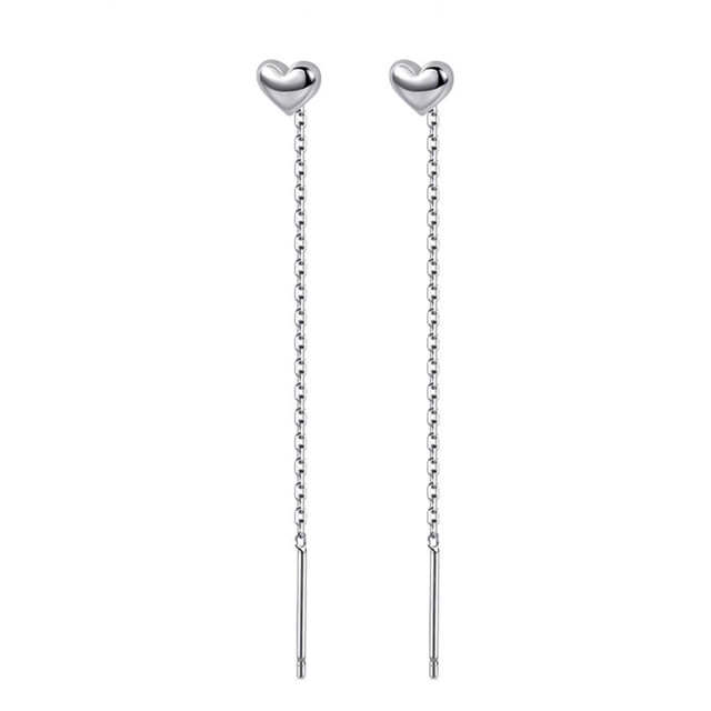 Pendientes con borlas en forma de corazón para mujer, nuevos pendientes con forma de corazón, pendientes colgantes J99C P0D0