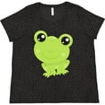 thumbnail image 3 of Inktastic Cute Frog, Little Frog, Baby Frog, Green Frog Women's Plus Size T-Shirt, 3 of 5