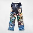 thumbnail image 6 of Demon Slayer Pajamas Pants 3D Printing Wide Leg PJ Pant Loungewear Casual Comfy Sleepwear Lounge Pants for Men WomenM, 6 of 9