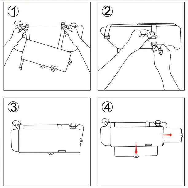 Pare-soleil de voiture Extension de pare-soleil anti-éblouissant Protection  pare-soleil de fenêtre de voiture Protection solaire et bloqueur de rayons UV  pour conducteur ou passager 