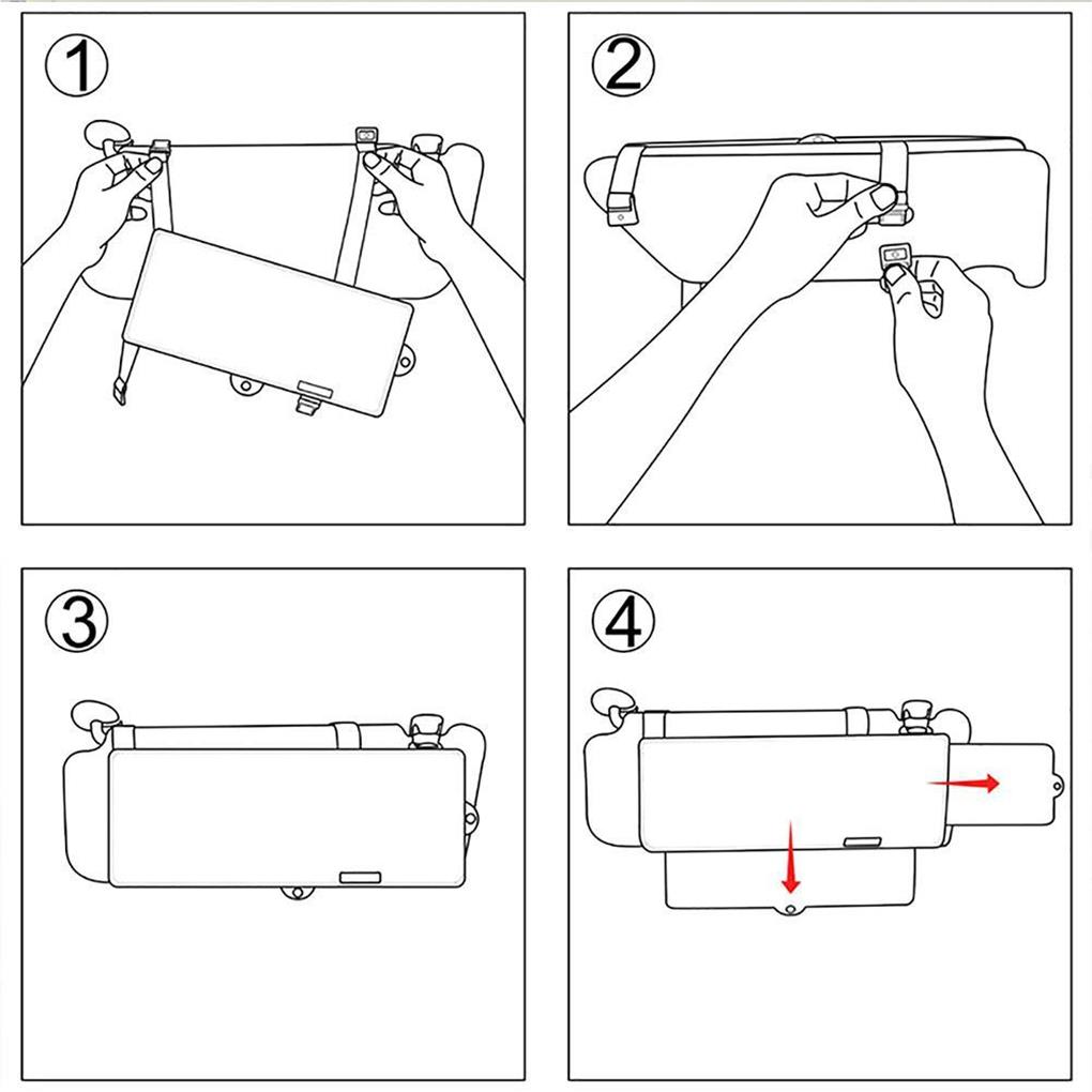 Extension Pare-soleil Voiture - Rallonge Anti-éblouissement, Ajustable, Protection UV - Pour Pare-brise Et Fenêtres