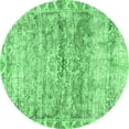thumbnail image 1 of Ahgly Company Indoor Round Persian Emerald Green Traditional Area Rugs, 8' Round, 1 of 4