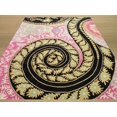 thumbnail image 3 of Hand-tufted Wool Black Contemporary Abstract Paisley Rug, 3 of 3