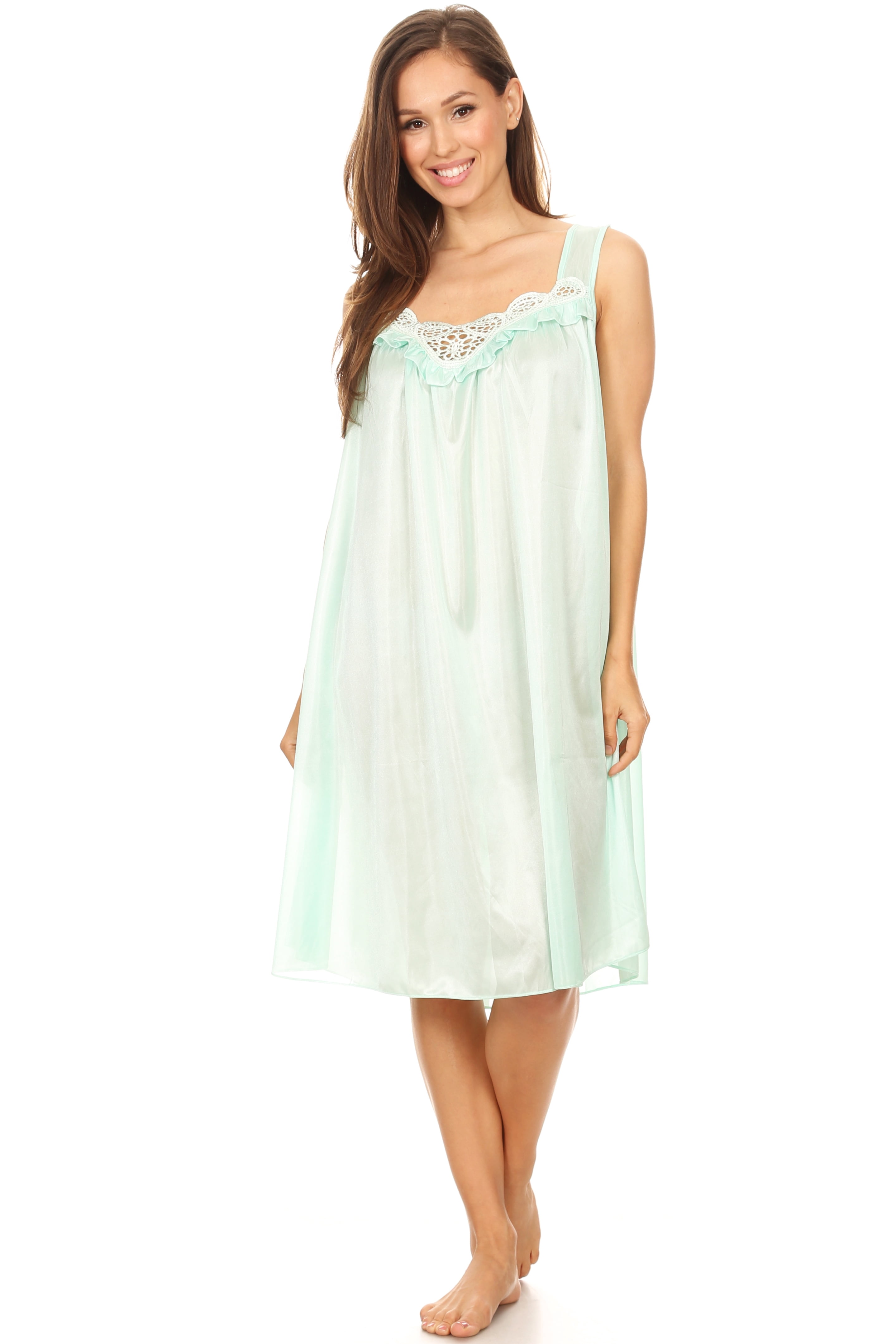 Lati Fashion Women Nightgown Sleepwear Female Sleep Dress Nightshirt ...