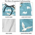thumbnail image 4 of luoweisi Men's Beach Shorts Quick Dry Swim Trunks with Mesh Lining Seagull XL, 4 of 5