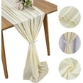 thumbnail image 5 of 10FT Chiffon Table Runner for Wedding Decorations Rustic Table Runner Sheer Decor for Bridal Shower,Birthday Party,Baby Shower, 5 of 8
