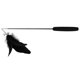 thumbnail image 2 of Varita para gato de juguete con campanas que suenan, varita telescópica con pluma de gato para jugar en interiores, color negro, 2 of 5