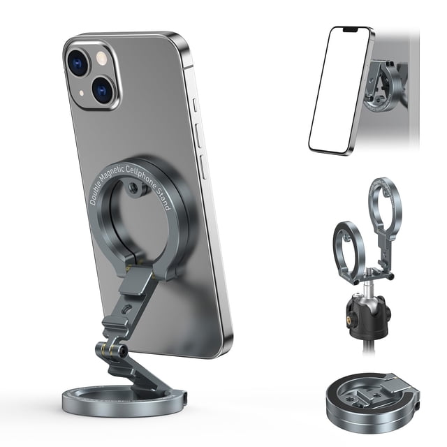 Soporte para teléfono CAMOLO GEEK MG-02 Plus con montaje magnético doble