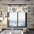 thumbnail image 2 of Skulls Skeleton Curtain Valances Farmhouse Design Window Treatment Decor Blackout Rod Pocket for Windows Living Room Kitchen 54" x 18", 2 of 5
