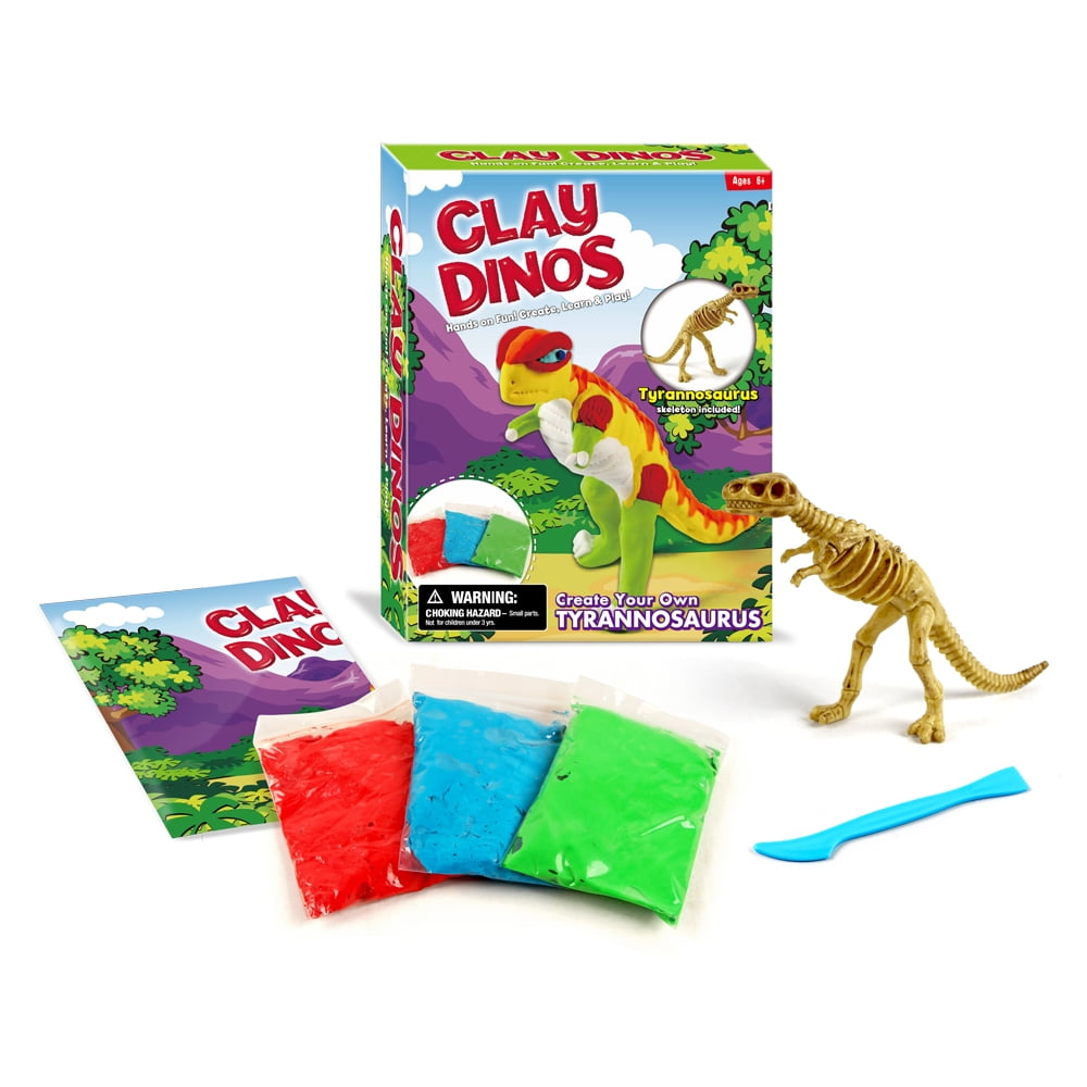 DIY UrltraLight Clay Dinosaur Mold Play Kit for Children Playing