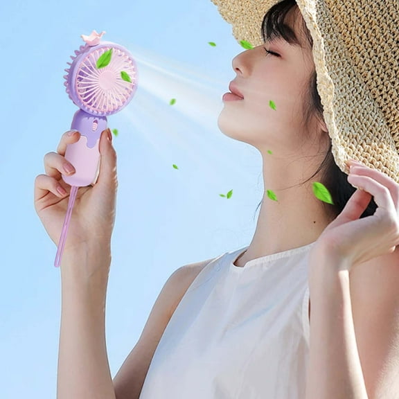 XGFHYJEH Hand Held Fan, Mini Fan Handheld, Hand Held Fan Rechargeable, Portable Folding Hand Held Cooling Fan
