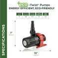 thumbnail image 4 of Alpine Corporation Eco-Twist Energy-Saving Pump 1500GPH with 33' Cord, 4 of 12