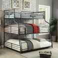 thumbnail image 6 of Furniture of America Bryon Metal Twin/Full/Queen Triple Bunk Bed in Black, 6 of 12
