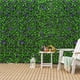 thumbnail image 4 of Panel Artificial Expandible Costway Decorativo de seto Falso con flores Violetas para Balcón Jardín Patio 125,5 x 33,5 cm Verde, 4 of 9