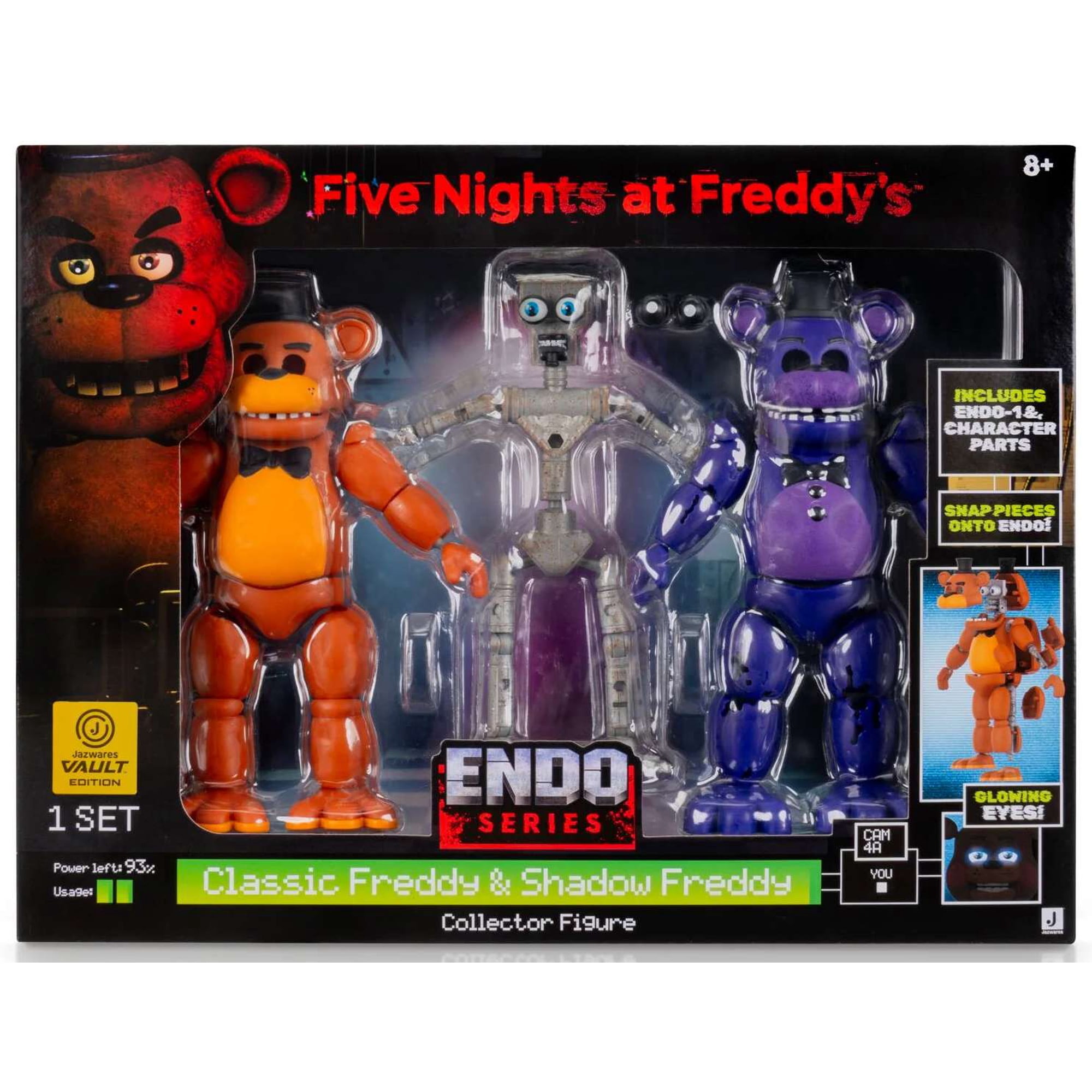 FNAF Endo-01 Classic & Shadow Freddy 6-Inch Articulated Action Figure