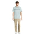 thumbnail image 2 of George Men’s & Big Men's Striped Jersey Knit Polo Shirt with Short Sleeves, Sizes S-3XL, 2 of 5