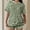 Green, variant on Morttic Women's Summer Casual Waffle Knit Stripe 2 Piece Set – Crew Neck Short Sleeve Top & High Waist Shorts Lounge Outfit Coffee,S