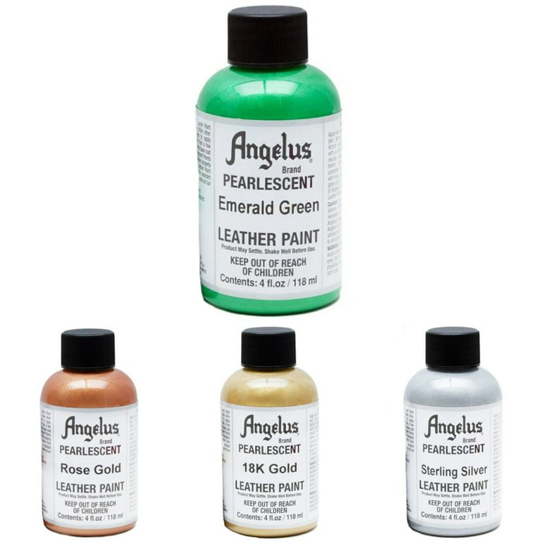 Angelus Leather Paint Pearlescent 18K Gold, 4 oz