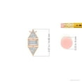 thumbnail image 3 of ANGARA Natural Triangle and Baguette Diamond Pendant in 14K Rose Gold for Women (Size-4mm| Color-H| Clarity-SI2) | April Birthstone, Anniversary, Jewelry Gift for Women | Natural Diamond Necklace, 3 of 7