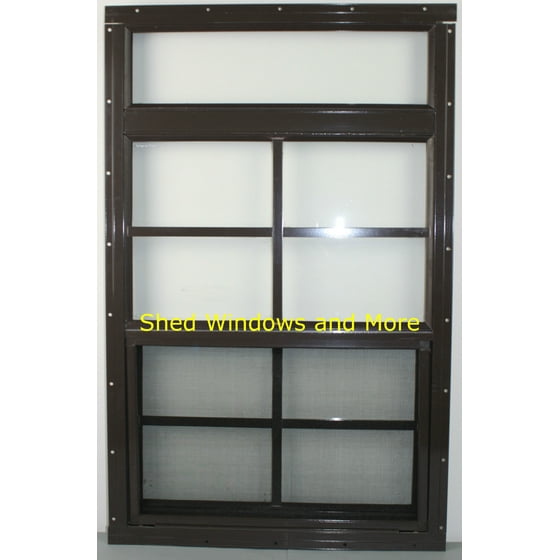 Shed Windows 24 X 34 Moreview Brown Flush Mount Safetytempered Glass Playhouse Windows Chicken Coop Windows