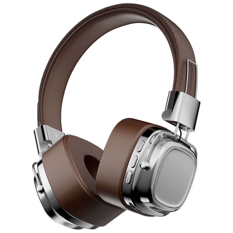 2024 New CR 8 Classic Over Ear Headsets Wireless Bluetooth Headphones Studio DJ Stereo Sound Foldable Gaming Headsets For Iphone Silver Brown Walmart