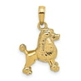 thumbnail image 2 of FJC Finejewelers 14k Yellow Gold 3d Poodle Dog Charm, 2 of 6