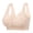 Beige Daisy, variant on Seamless Front Closure Bras for Women Soft Jelly Wireless Bralettes,Black