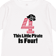 thumbnail image 4 of Inktastic Pirate 4th Birthday Party Boys or Girls Long Sleeve Toddler T-Shirt, 4 of 5