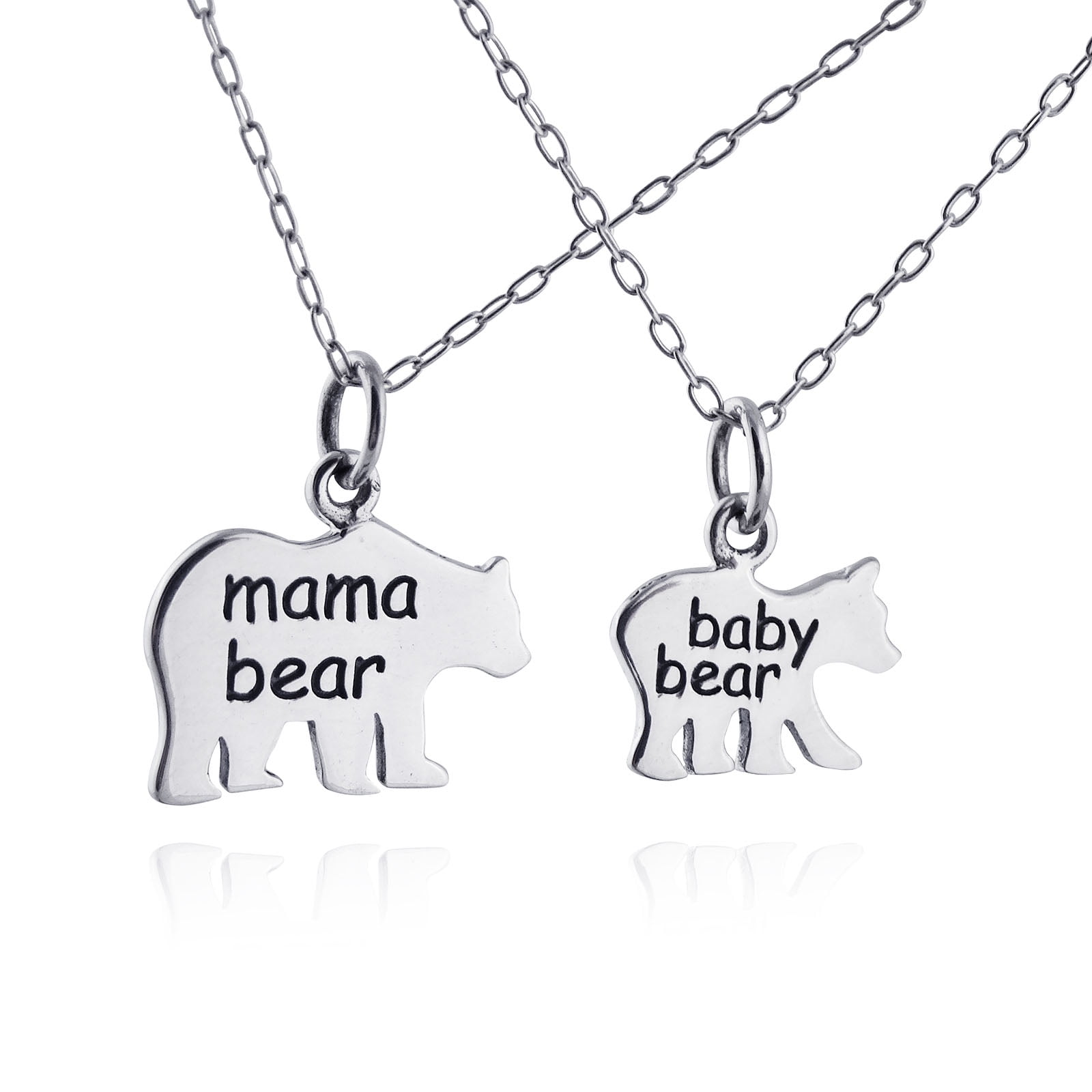 mama bear baby bear necklace
