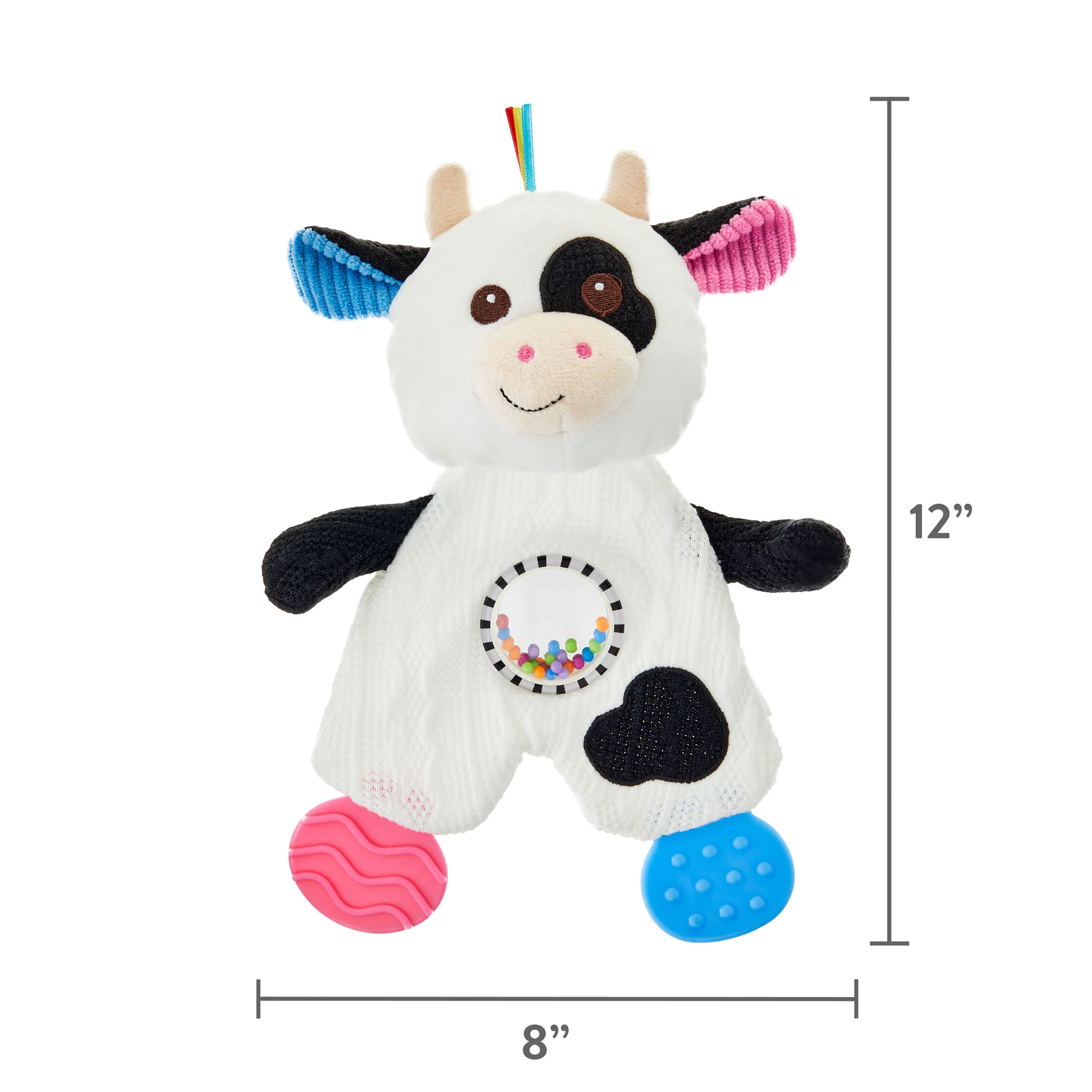 Spark Create Imagine Snuggle and Teethe Cow Plush 10 inch baby