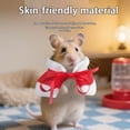 thumbnail image 3 of Billuyoard Capa de poliéster adorable para hámster. Prenda cómoda y práctica para mascotas pequeñas. Capa navideña festiva para mascotas Aseo de mascotas raya, 3 of 6