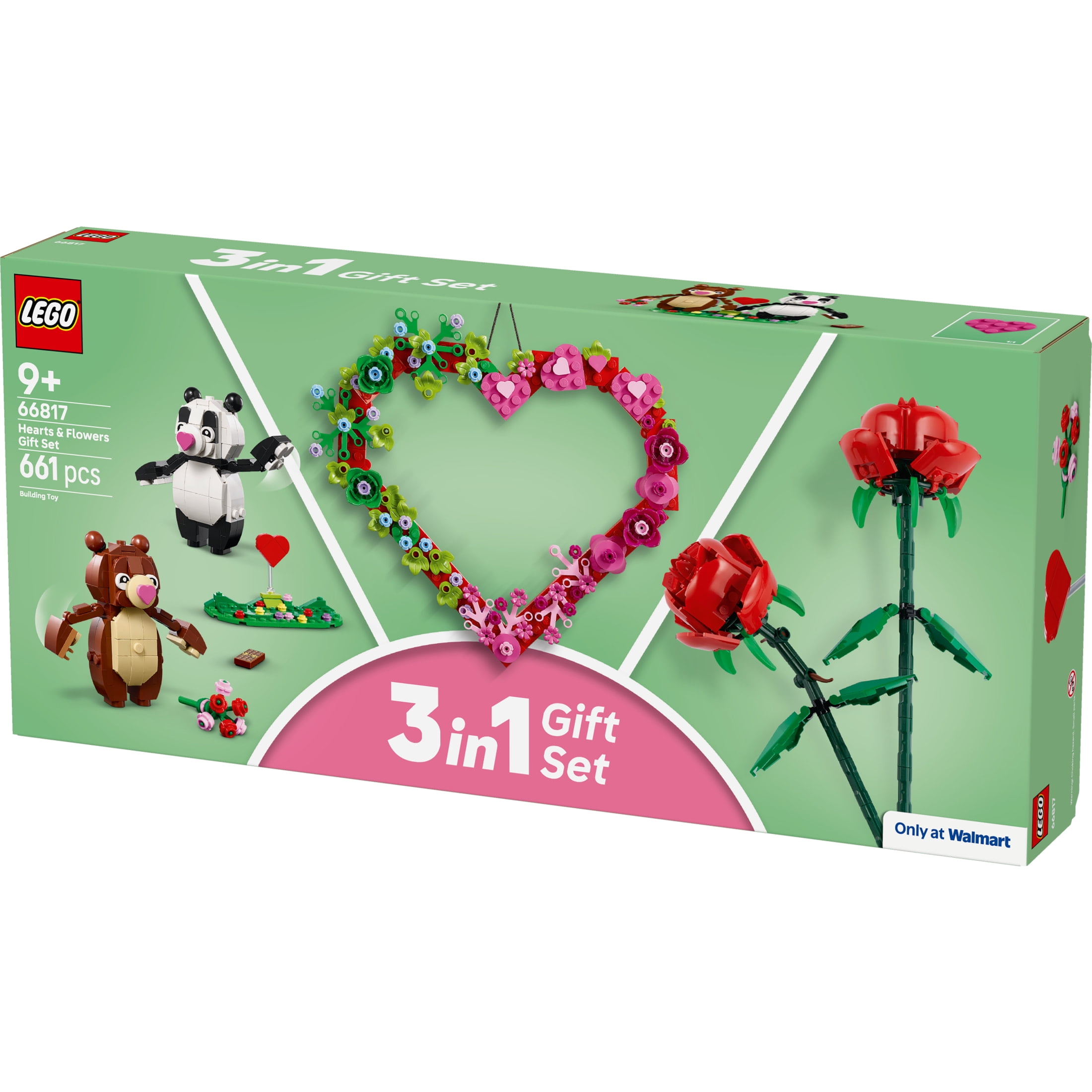 ドイツブルーメンキンダー春　フラワーチルドレン　 3体セット LEGO Hearts & Flowers Gift Set: Building Toy for Kids, Ages 9+, 3