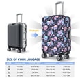 thumbnail image 6 of Daiia cool Skull flower Luggage Cover, Thickened Washable Travel Luggage Covers, Elastic Unique Baggage Covers for 18-20 inch Luggage-Medium, 6 of 9