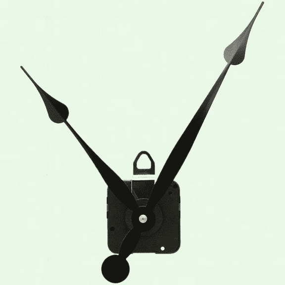 High Torque Quartz Clock Movement Replacement Parts with 9.25 Inch Long Spade Hands