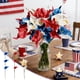 thumbnail image 2 of Independence Day Simulation Bouquet 9 Pieces Tabletop Staircase Decoration Wedding Arrangement Photography Props Faux Orchid Potted Plant Home Office Decor, 2 of 6