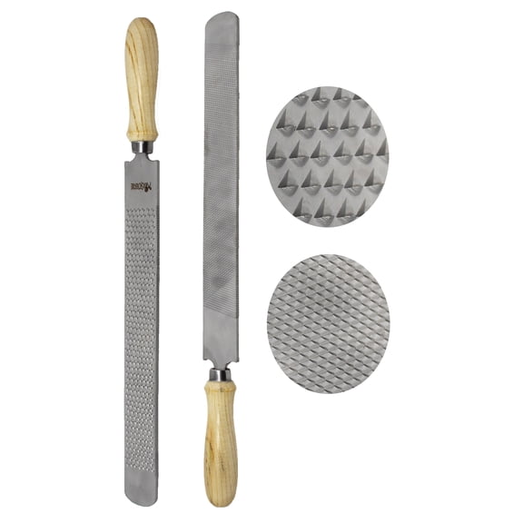 16.5" Professional Farrier Horse Shoe Hoof Grooming Rasp w/ Wood Handle 98419
