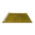 thumbnail image 2 of Ahgly Company Machine Washable Indoor Rectangle Oriental Yellow Industrial Area Rugs, 2' x 5', 2 of 4