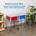thumbnail image 5 of ECR4Kids Stackable Square Bins with Non-Snap Lids, Multipurpose Organization, Red, 2-Pack, 5 of 9