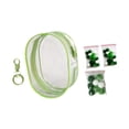 thumbnail image 3 of Bolsa de exhibición de figuras transparente con llavero, vitrina para figuras, portátil, vitrina de muñecas de PVC, bolsa de muñecas pequeña para mini verde, 3 of 10