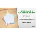 thumbnail image 3 of 10 Star Shaped 5 Color Highlighters Pack - Stylish, Durable, Vibrant, Fair Value - White, 3 of 5