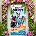 thumbnail image 6 of Bright Colors Hello Summer Dog Banner Tropical Design Beach Theme for Summer Party Outdoor Decoration Beach Events, 6 of 7